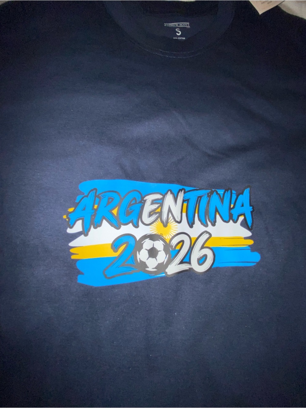 Argentina 2026 Graphic Tee - Blue unisex small